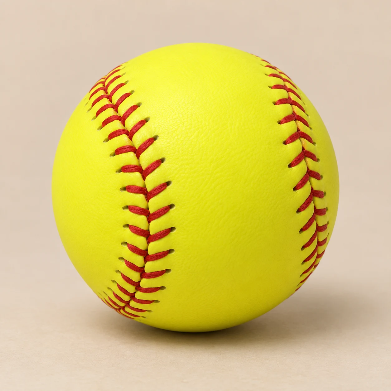 Yellow practice softball